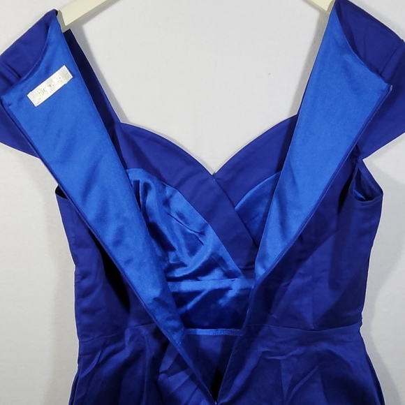 NWOT Hanpceirs Women's Cap Sleeve 1950s RetroVintage Cocktail Swing Dress Size L - Picture 7 of 9